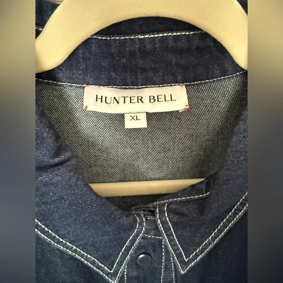 Hunter Bell Denim Addison Dress sz XL - Picture 5 of 6